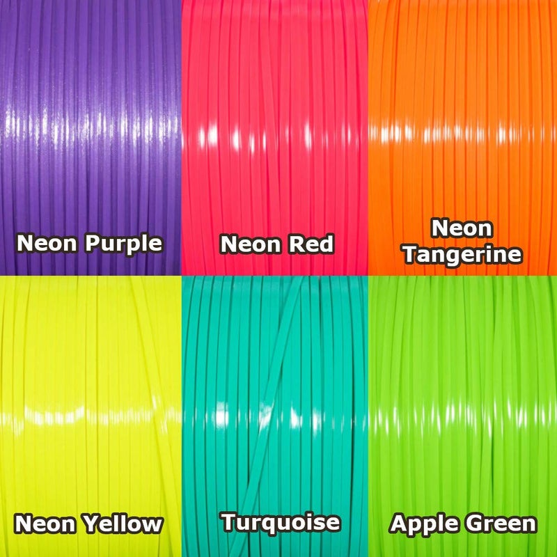 Craft County Rexlace Multicolor Bundle Packs â€“ 100 Yards of Each Color (Neon) - Image 2